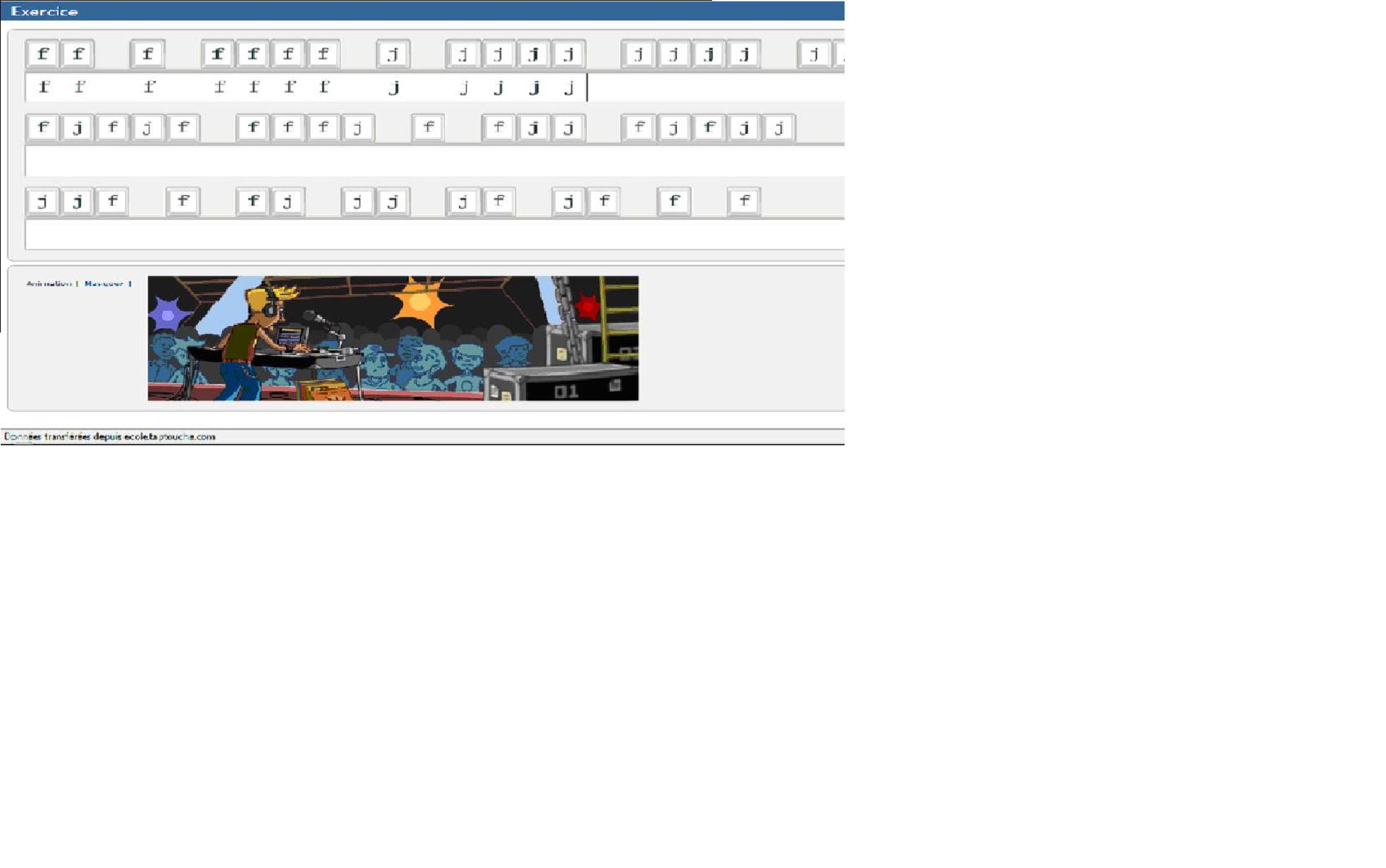 Les exercices permettent d'apprendre tous les caract�res du clavier.