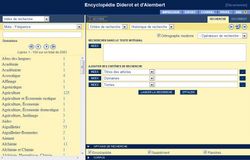 Ecran de recherche