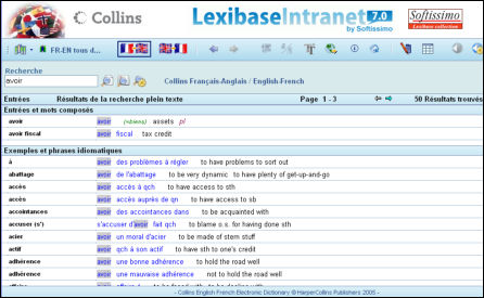 Une recherche en mode plein texte
