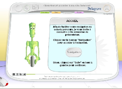 Des animations pr�sentent le fonctionnement des parcours