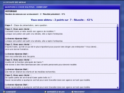 le bilan d'une s�quence de questionnaire