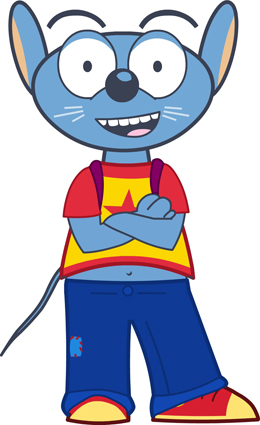 Le personnage guide l'enfant � travers 7 niveaux de difficult�