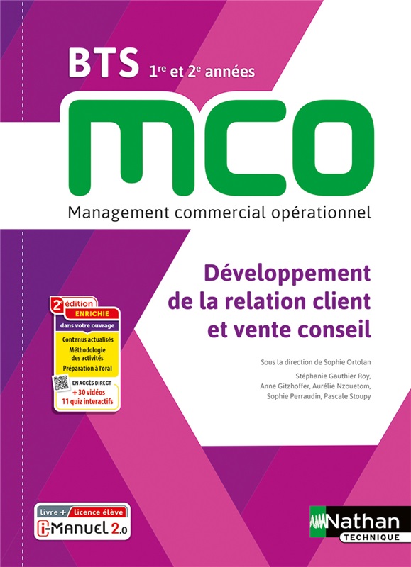 Développement de la relation client et vente conseil - BTS MCO 1re et 2e années - Coll. BTS MCO - Ed. 2023