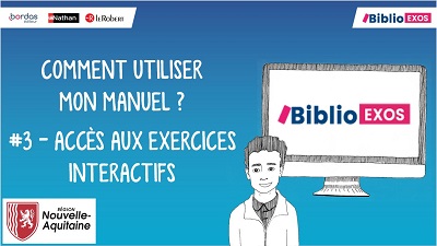 Tuto Accès aux exercices interactifs Biblio Exos Nouvelle Aquitaine