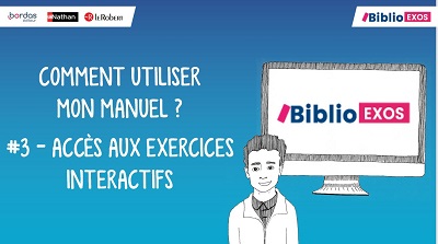 Tuto Accès aux exercices interactifs Biblio Exos