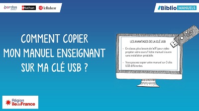 Copier mon manuel enseignant sur clé USB