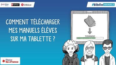 TUTOS Télécharger Manuels élèves sur tablette Île de France