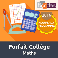 Bordas Accompagnement Numérique Personnalisé - Forfait Collège - Mathématiques Couverture