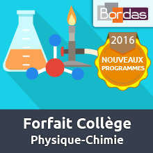 Bordas Accompagnement Numérique Personnalisé - Forfait Collège - Physique-Chimie Couverture