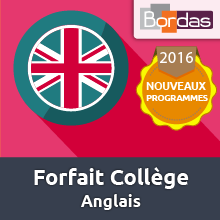 Bordas Accompagnement Numérique Personnalisé - Forfait Collège - Anglais Couverture