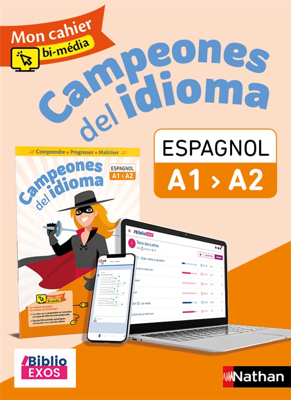 Cahier d'espagnol Campeones del idioma A1>A2 (2021)