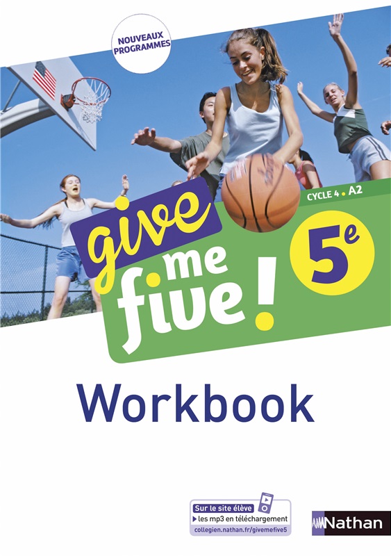 Workbook numérique Give me five 5e - 2017