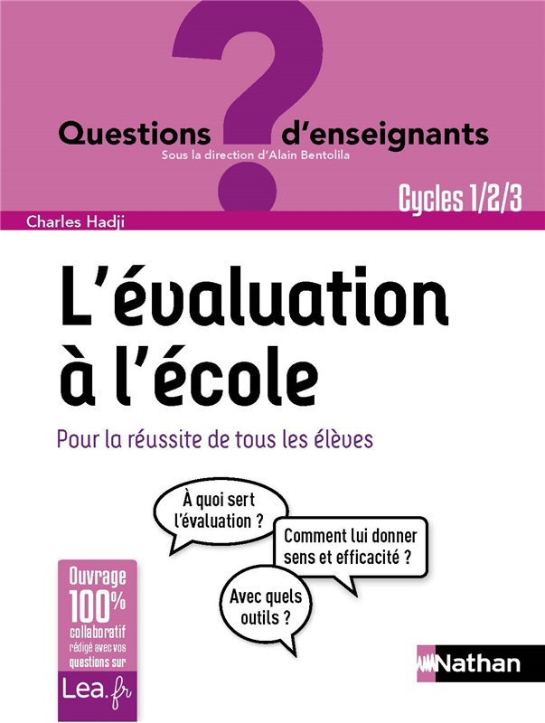 L'évaluation à l'école - Cycles 1,2 et 3