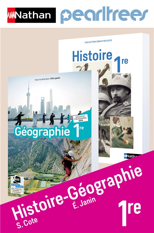 Nathan/Pearltrees - Histoire-Géographie compilation 1re - Cote/Janin (éd.2019) Couverture