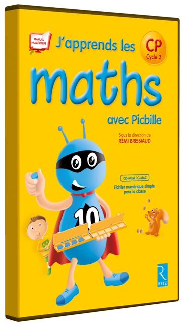 J'apprends les maths CP avec Picbille - Fichier Edition 2012 Couverture