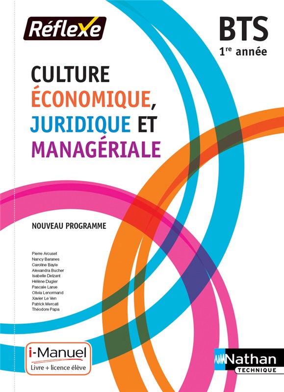 Culture Économique, Juridique et Managériale - 1re année BTS GPME, SAM, NDRC Couverture