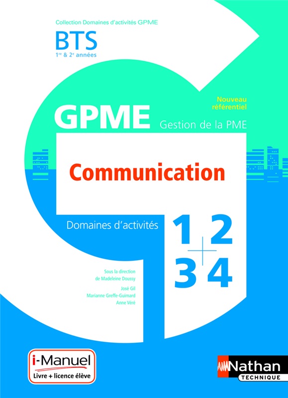 BTS GPME - Domaine d'activité 1, 2, 3 et 4 - Communication Couverture