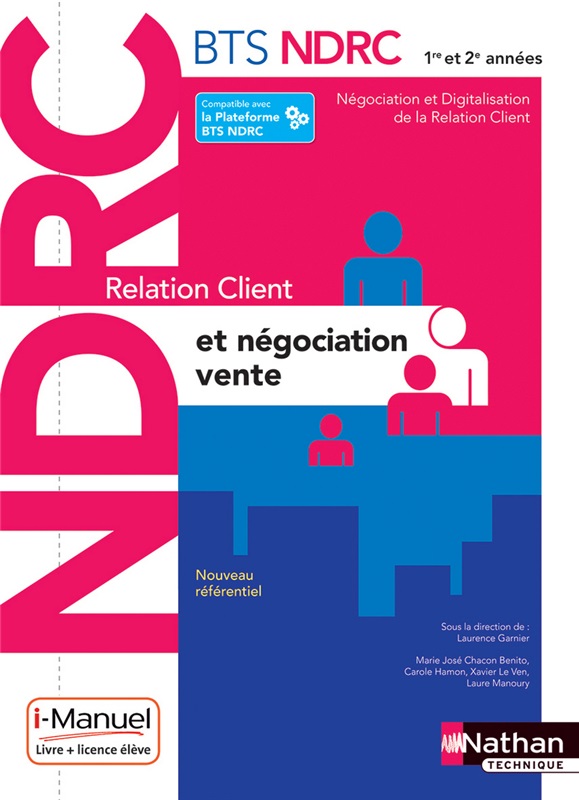 BTS NDRC - Relation Client et Négociation-Vente - 1re et 2e année Couverture