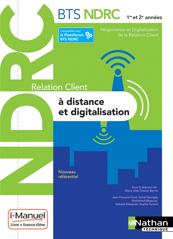 BTS NDRC Relation Client à Distance et Digitalisation - 1re et 2e années Couverture