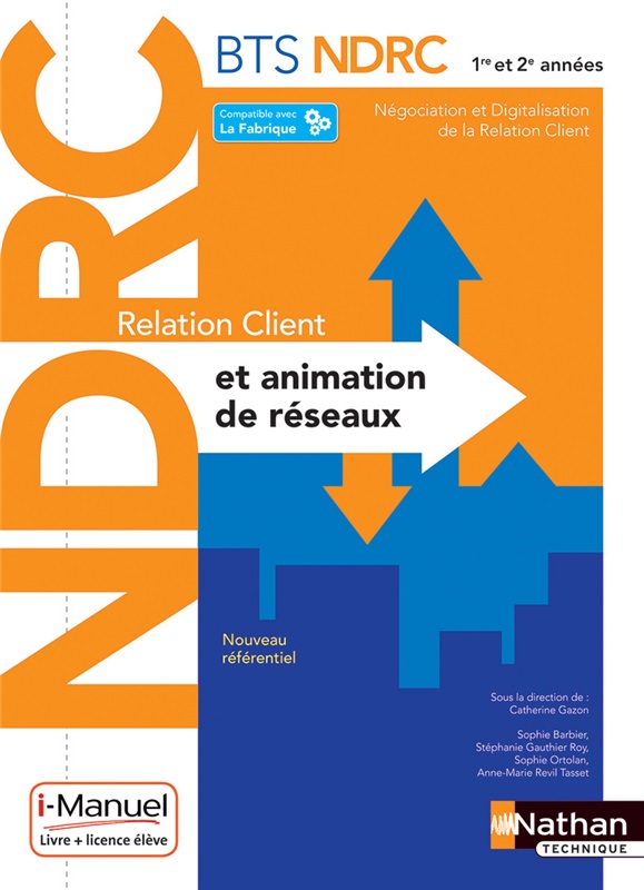 BTS NDRC Relation Client et Animation de Réseaux - 1re et 2e années Couverture