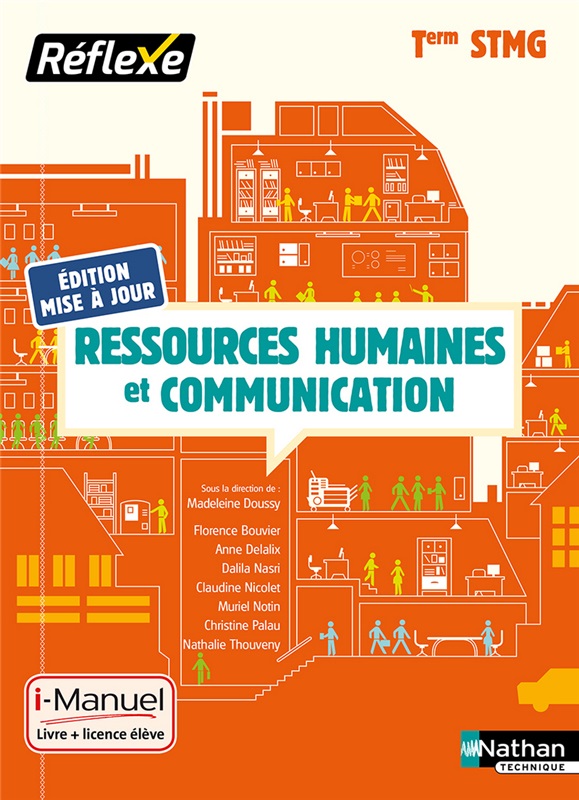 Ressources humaines et communication - Tle STMG - Coll. Réflexe - Ed. 2019 Couverture
