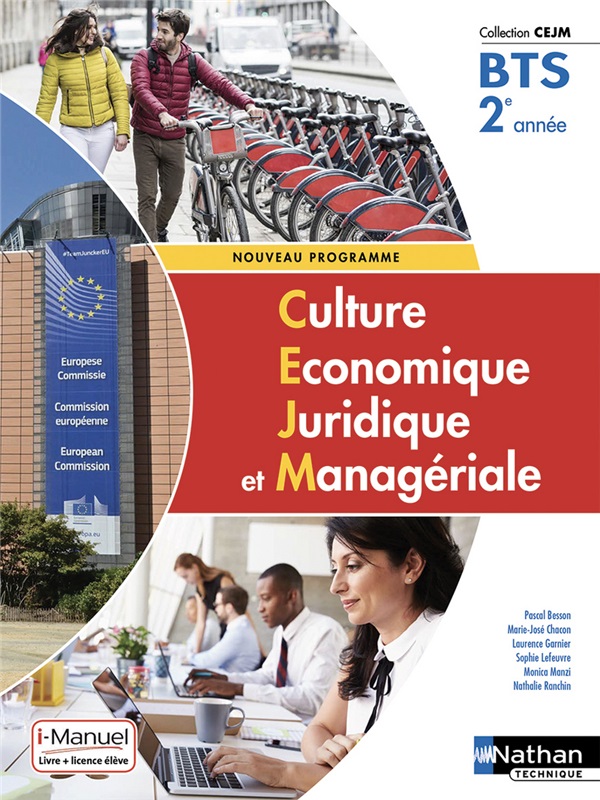 Culture Économique, Juridique et Managériale - 2e année BTS GPME, SAM, NDRC Couverture
