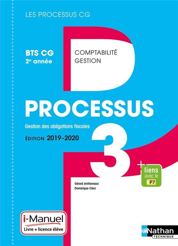 Processus 3 - Gestion des Obligations Fiscales - BTS CG 2e année Couverture