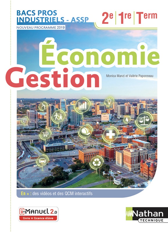 Economie-Gestion - 2de/1re/Tle Bacs Pros Industriels - Ed. 2019 Couverture