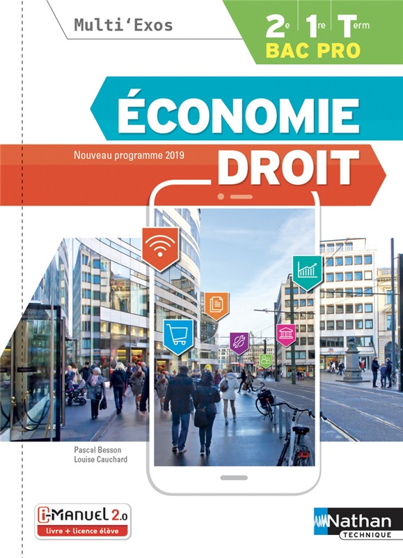 Economie-Droit - 2de/1re/Tle Bac Pro - Coll. Multi'Exos - Ed. 2019 Couverture