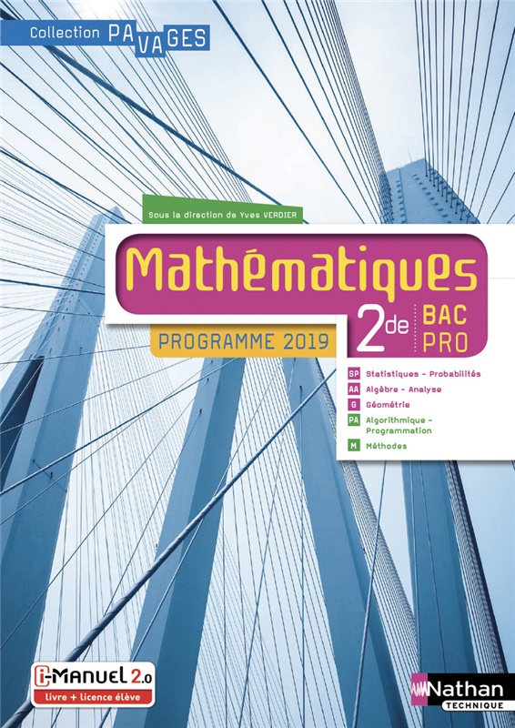 Mathématiques - 2de Bac Pro - Coll. Pavages - Ed. 2019