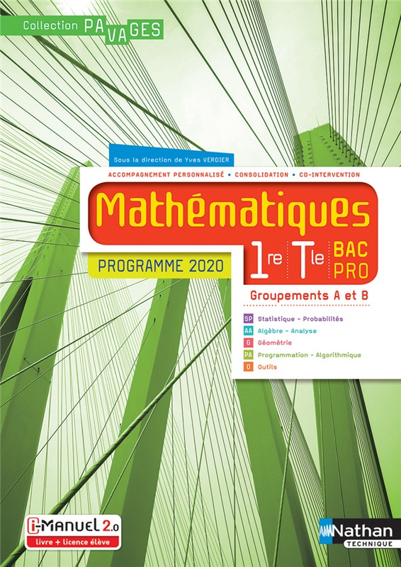 Mathématiques - 1re/Tle Bac Pro - Groupements A et B - Coll. Pavages - Ed. 2020