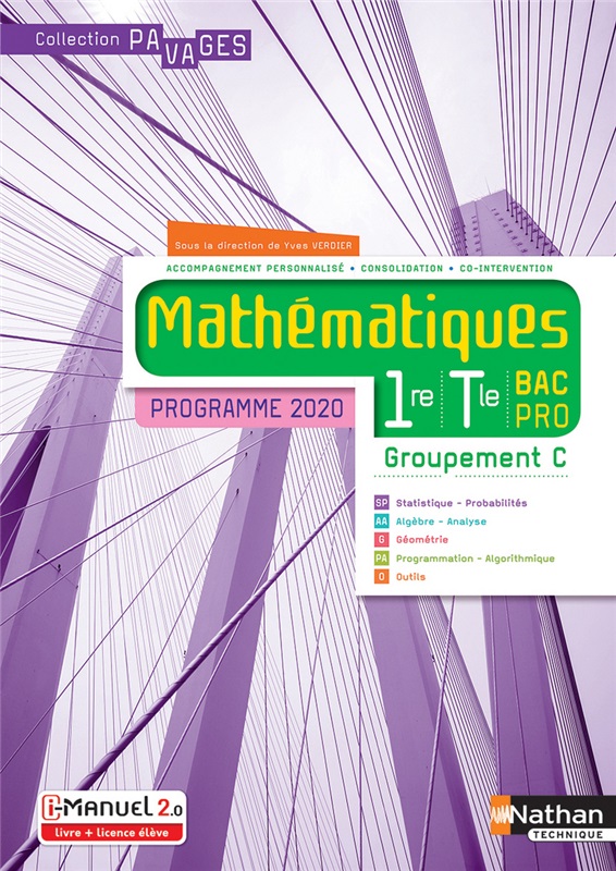 Mathématiques - 1re/Tle Bac Pro - Groupement C - Coll. Pavages - Ed. 2020