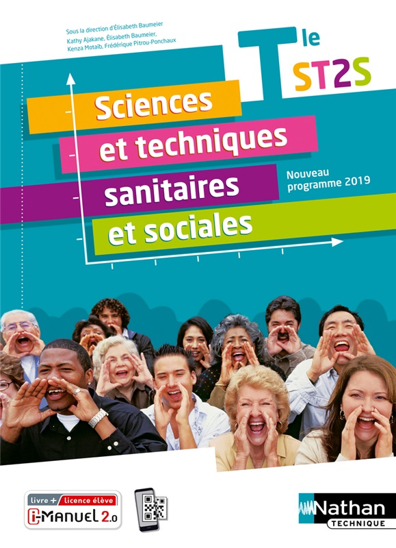 Sciences et techniques sanitaires et sociales - Tle ST2S - Ed. 2020 Couverture