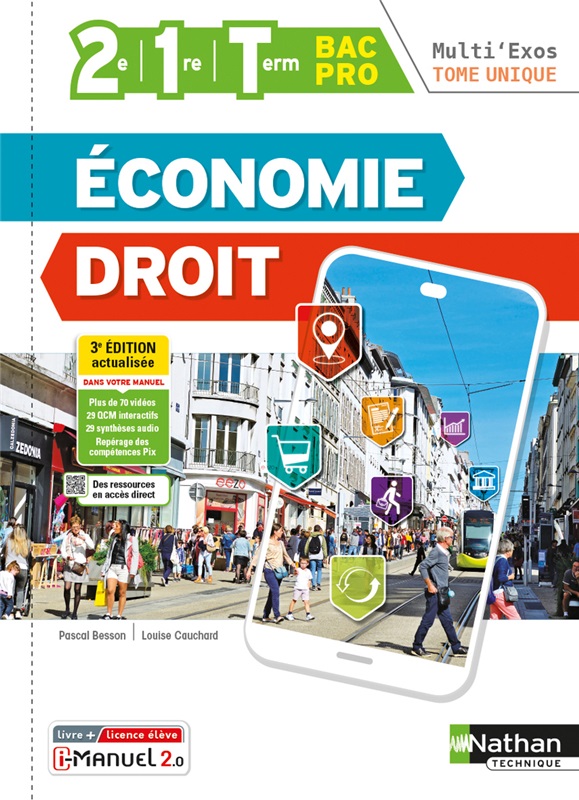 Economie-Droit - Tome Unique - 2de/1re/Tle Bac Pro - Coll. Multi'Exos - Ed. 2022