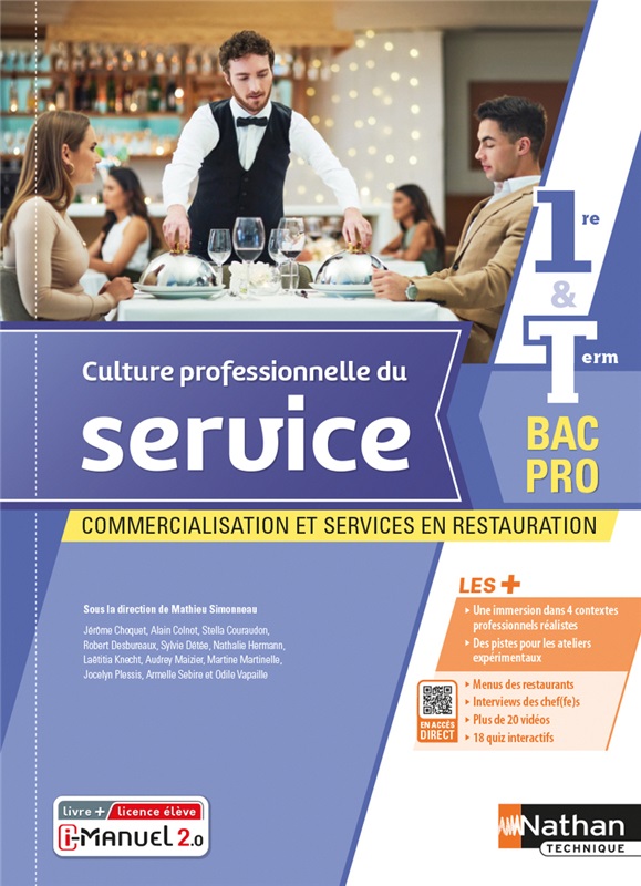 Culture professionnelle du service - 1re/Tle Bac Pro CSR - Ed. 2022