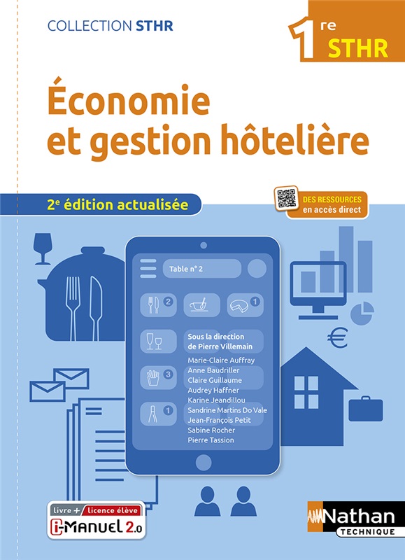 Économie et Gestion Hôtelière - 1re Bac STHR - Coll. STHR - Ed. 2022