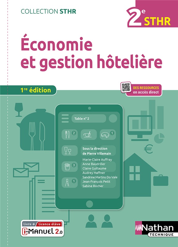 Économie et Gestion Hôtelière - 2de Bac STHR - Coll. STHR - Ed. 2022