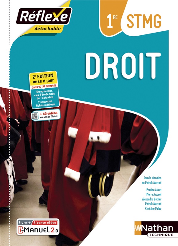 Droit - 1re STMG - Coll. Réflexe - Ed. 2021