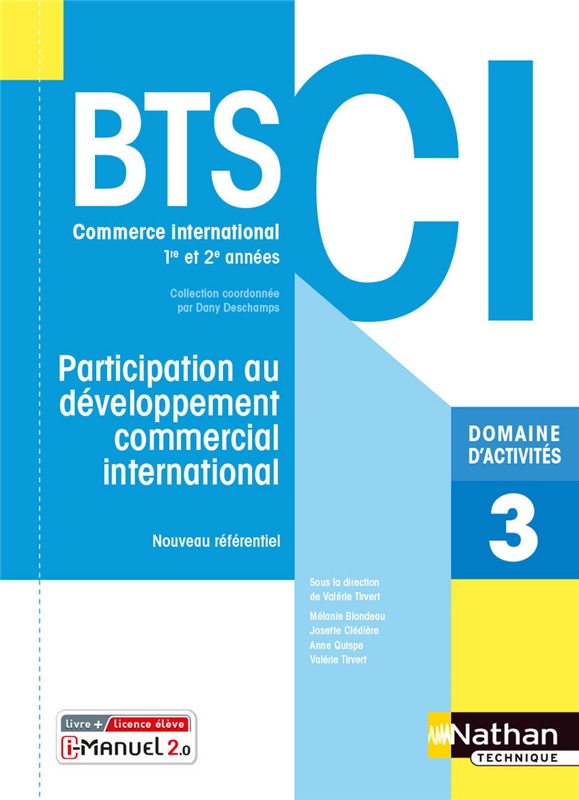 Domaine d'activités 3 - Participation au développement commercial international - BTS CI 1re et 2e années - Coll. BTS CI - Ed. 2021