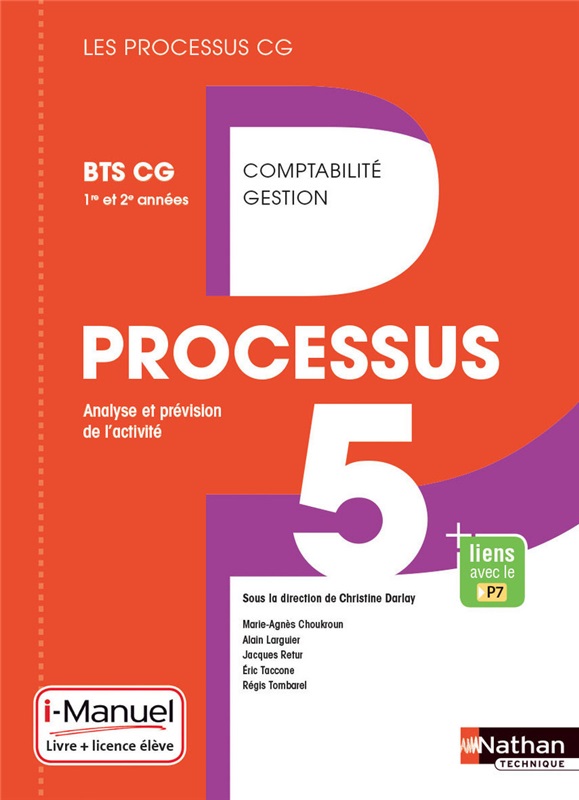 Processus 5 - Analyse et prévision de l'activité - BTS CG 1re et 2e années - Coll. Les Processus CG - Ed. 2017