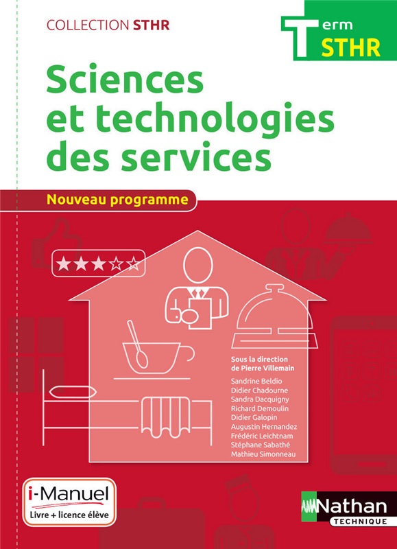 Sciences et technologies des services - Tle STHR - Coll. STHR - Ed. 2017