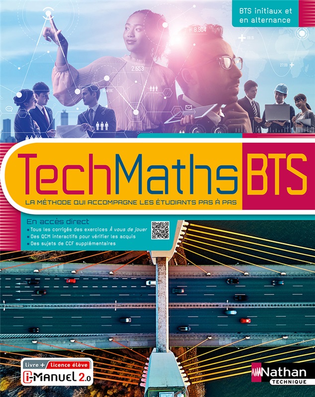 Mathématiques - BTS 1re et 2e années - Coll. TechMaths - Ed. 2023 Couverture