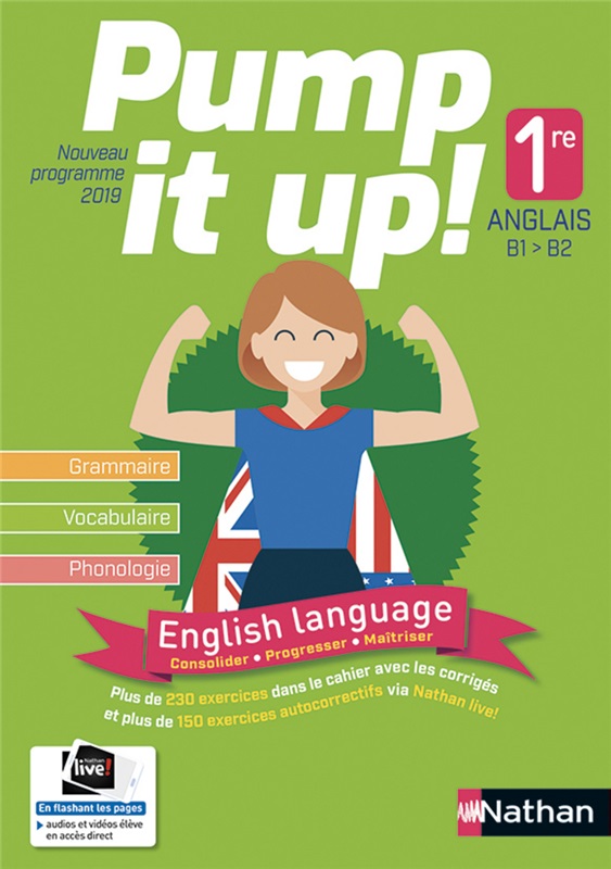 Pump it up! English language 1re - 2019 Couverture