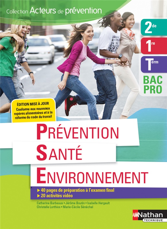 Prévention Santé Environnement 2e/1re/Tle Bac Pro - Coll. Acteurs de Prévention Couverture