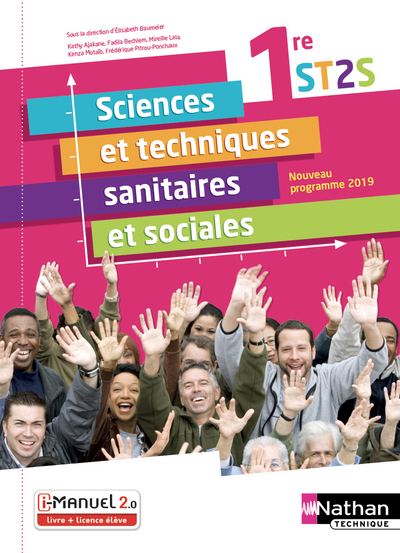 Sciences et techniques sanitaires et sociales - 1re ST2S - Ed. 2019 Couverture