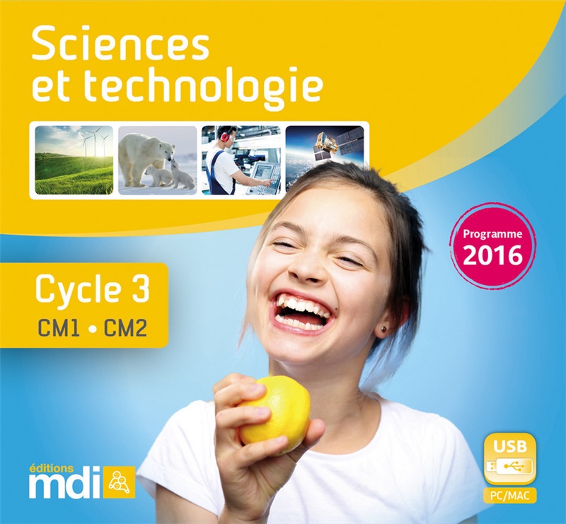 Clé USB - Ressources numériques Sciences et technologie CM Couverture