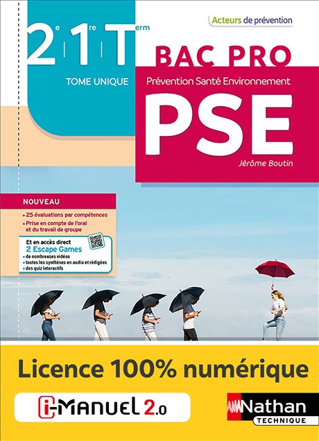 Prévention Santé Environnement - Tome Unique - 2de/1re/Tle Bac Pro - Coll. Acteurs de prévention - Ed. 2023 Couverture